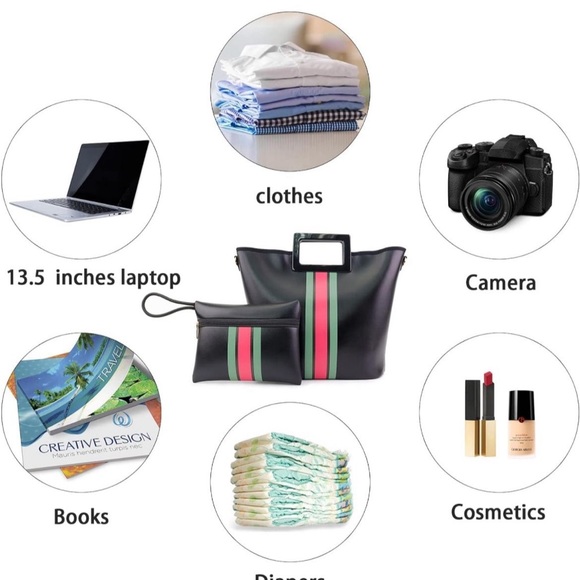 Tote bag clutch purse & crossbody . Uniquely designed - Picture 4 of 4